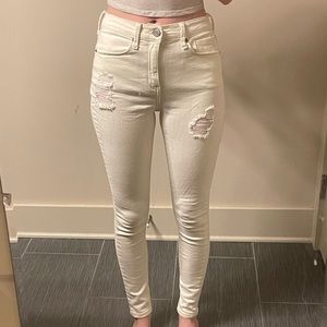 Offwhite high waisted skinny jeans